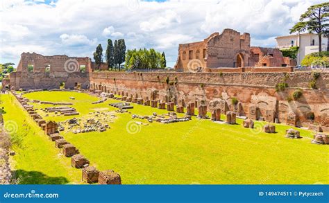 Estadio De Palatine Hip Dromo De Domitian Sitio Arqueol Gico De La