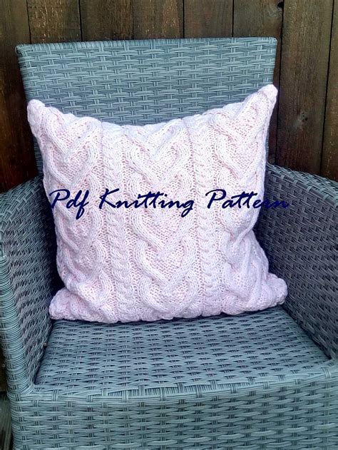 Cozy Cable Cushion Knitting Pattern