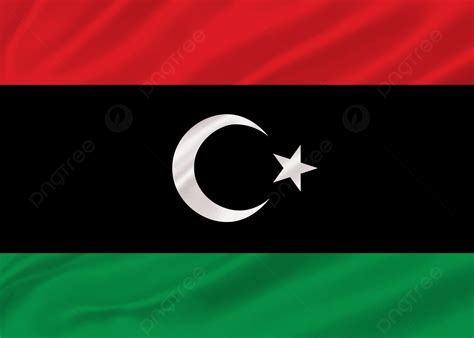 Waving Libya Flag Background Libya Flag Waving Flag Libya Flag