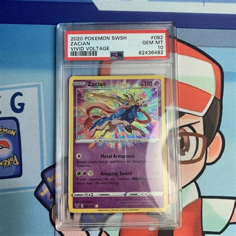 Pokemon Tcgpsa 10 Gem Mint Amazing Rare Zacianvivid Voltage 082185