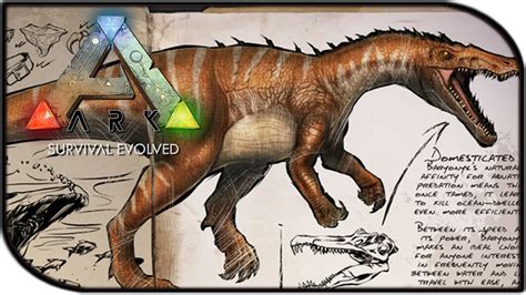 Dossier Den BARYONYX ARK Survival Evolved Dinosaurs News YouTube