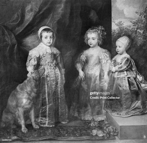 The three sons of Charles I, King of England, 1630s. Portrait of the... News Photo - Getty Images