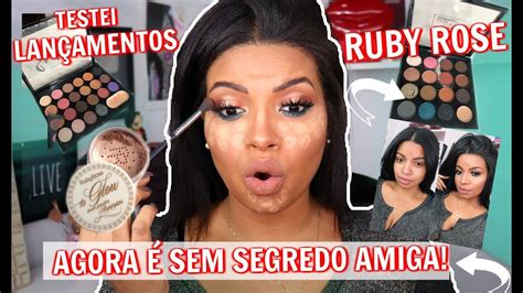 COMO FAZER UM ESFUMADO TESTANDO AS NOVAS PALETAS DA RUBY ROSE