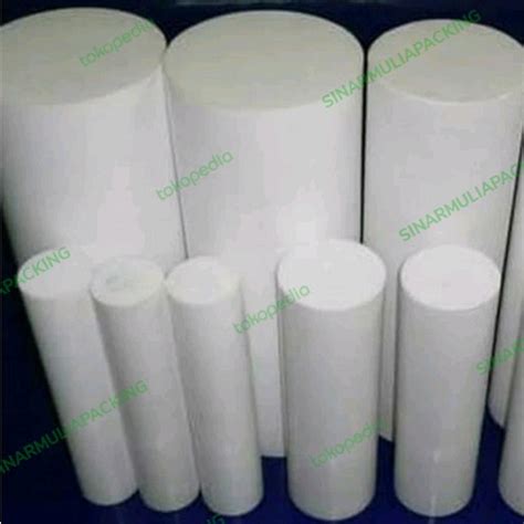 Jual Teflon Ptfe Batangan Rod Dia 15mm X 100cm Jakarta Barat