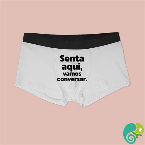 Cueca Boxer Senta Aqui Vamos Conversar Loja Virtual