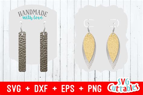 Earring Bundle Svg Cut File By Svg Cuttables Thehungryjpeg