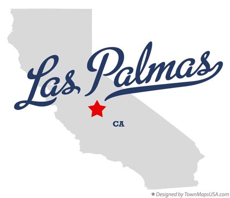 Map of Las Palmas, CA, California