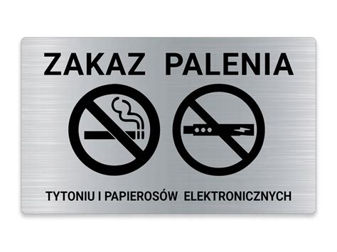 TABLICZKA Zakaz Palenia Tytoniu i e papierosów TABLICZKA ZAKAZ Cena