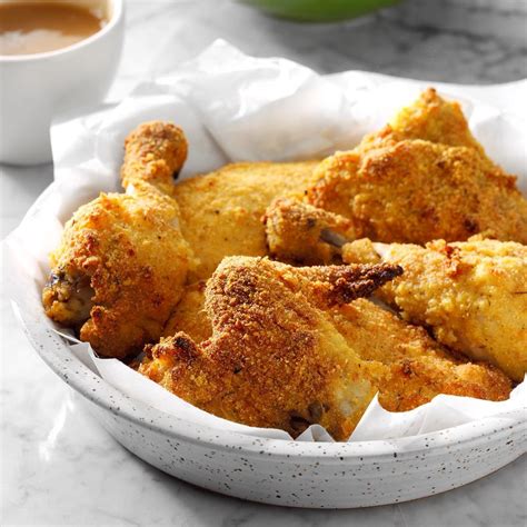 Cornmeal Oven Fried Chicken Recipe Taste Of Home