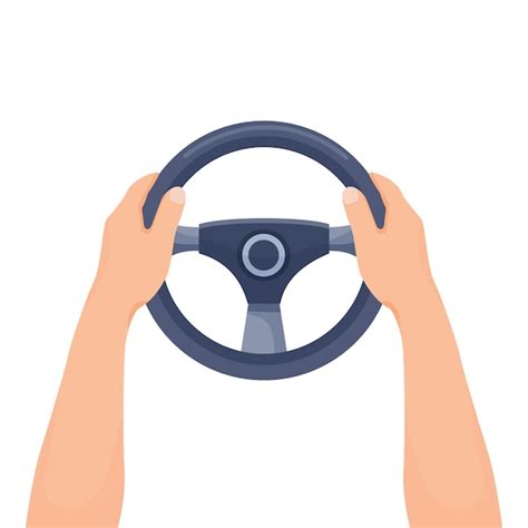 Premium Vector Human Hands Holding Steering Wheel