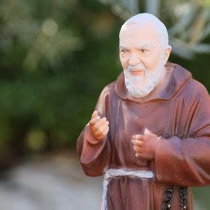 Padre Pio Statue St Pio Marble Cm Powder Statue Inch Catholic