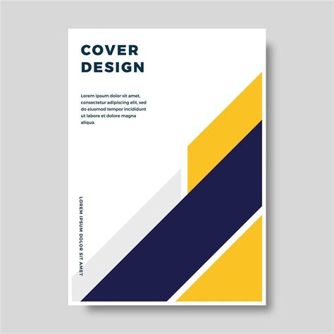 Book Cover Brochure Designs In Geometric Style Vector Illustration