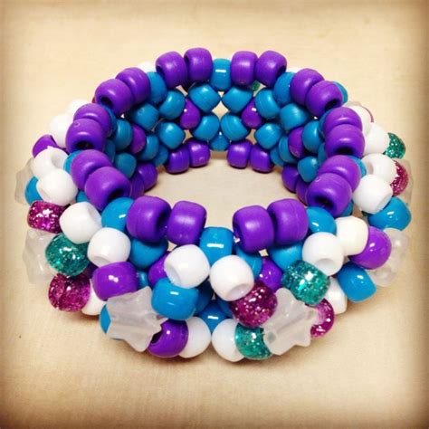 Purple And Real Kandi Cuff Kandi Bracelets Kandi Patterns Kandi Cuff