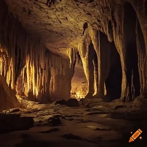 A Mysterious Underground Cavern With Stunning Rock Formations