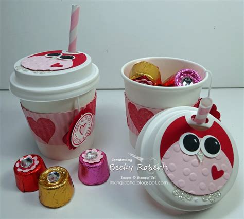 Inking Idaho Mini Coffee Cups Coffee Cup Crafts Coffee Valentines