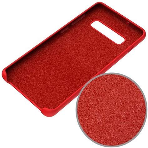 Funda Silicona Samsung Galaxy S Textura Suave Rojo