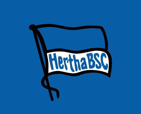 Hertha Berlin Club Logo Symbol Football Bundesliga Germany Abstract