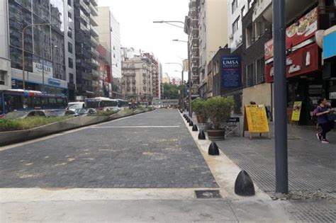 Ya está lista la primera cuadra peatonal de la avenida Corrientes