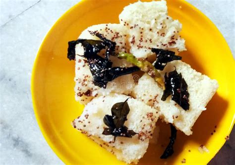 Indian Gujarati Traditional Street Food Khaman Dhokla Stock Image ...