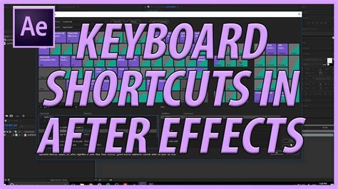 How To Change Keyboard Shortcuts In Adobe After Effects Cc 2018 Youtube