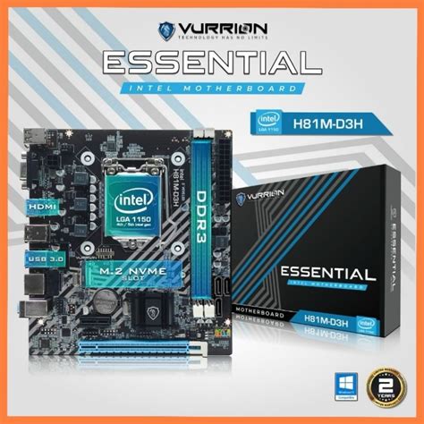 Jual Motherboard Vurrion Essential H M D H Ddr Nvme Lga Shopee