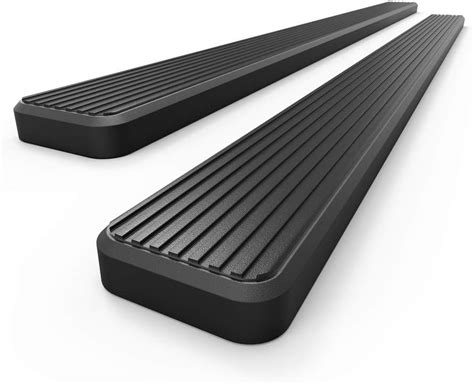 Aps Iboard 5in Stainless Steel Black Running Boards