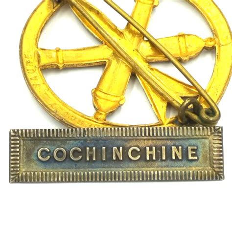 E7O BELLE BARRETTE COCHINCHINE pour médaille coloniale french medal