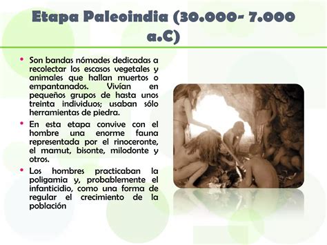 Etapas En La Evolución Del Hombre Americano Ppt