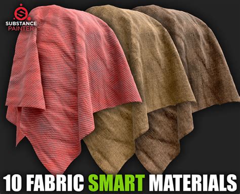 10 Fabric Smart Materials (Substance Painter)