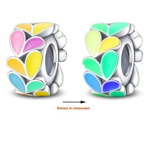 Charms Separator do Pandora ŚWIECĄCE KWIATY ART SILVER PL Piękno