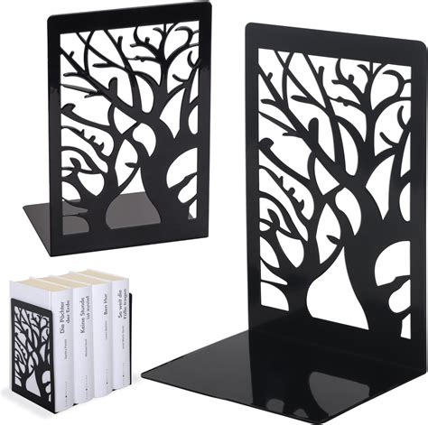 Buchstützen Metall Schwarz Buchhalter Regal Bookend Holder mit