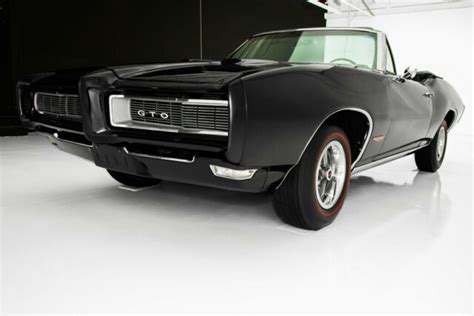 Pontiac Gto Triple Black Gorgeous Automatic Convertible Classic