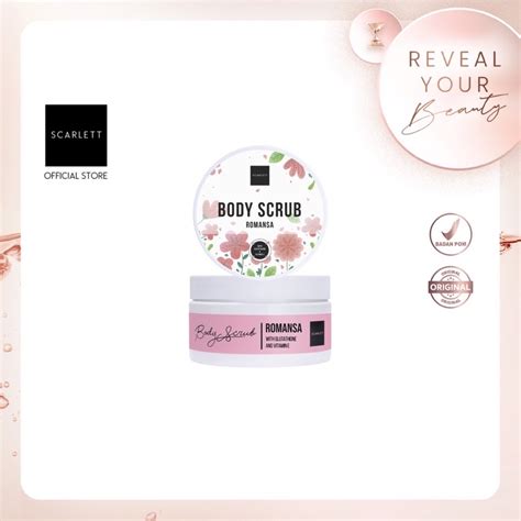 Jual Scarlett Whitening Body Scrub Romansa Shopee Indonesia