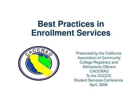 Ppt Best Practices In Enrollment Services Powerpoint Presentation