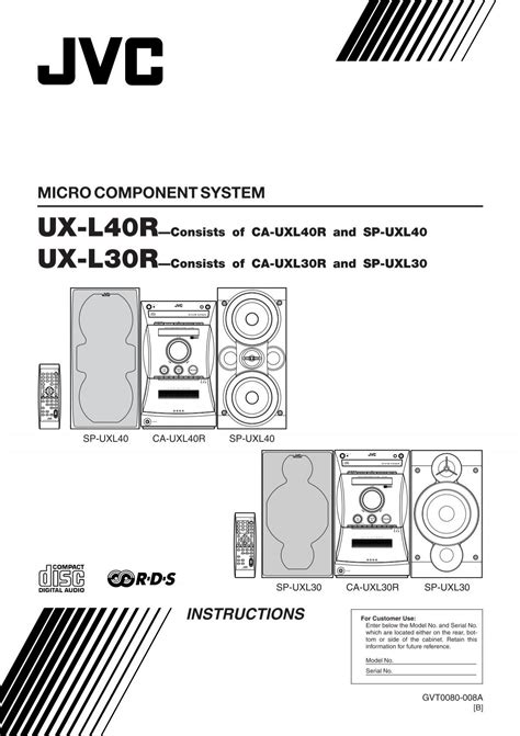 Micro Component System Instructions Jvc