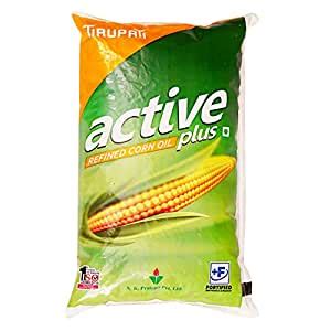 Tirupati Active Plus Refined Corn Oil 1 Litre Poly Pack Amazon In