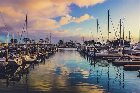 Sunset at Dana Point Harbor Photograph by Andy Konieczny - Fine Art America