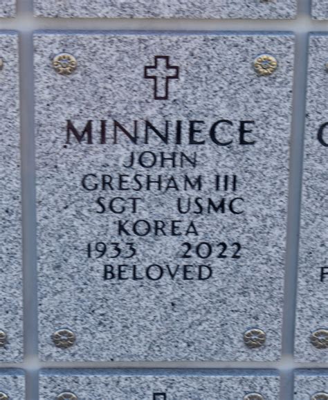 John Gresham Minniece III 1933 2022 Mémorial Find a Grave