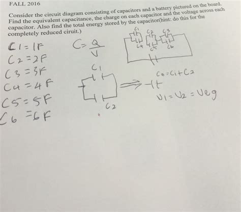 Solved Consider The Circuit Diagram Consisting Of Capacitors