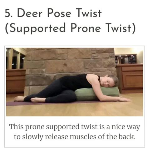 Deer Pose Twist Supported Prone Twist By Vincent H Exercise How To