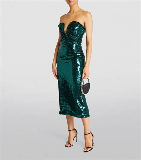 Roland Mouret Sequin Embellished Midi Dress Harrods Us