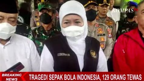 Gubernur Khofifah Korban Meninggal Tragedi Kanjuruhan Diberi Santunan