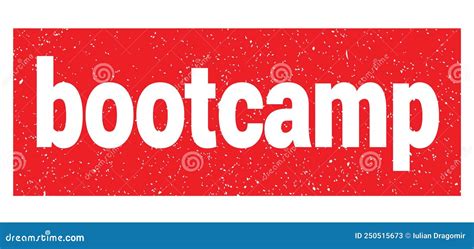 Bootcamp Text Written On Red Stamp Sign Stock Illustration