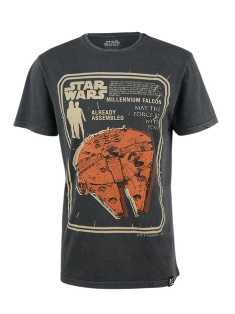 Star Wars Millenium Falcon Assembled Dark Grey T Shirt Nerdom Greece