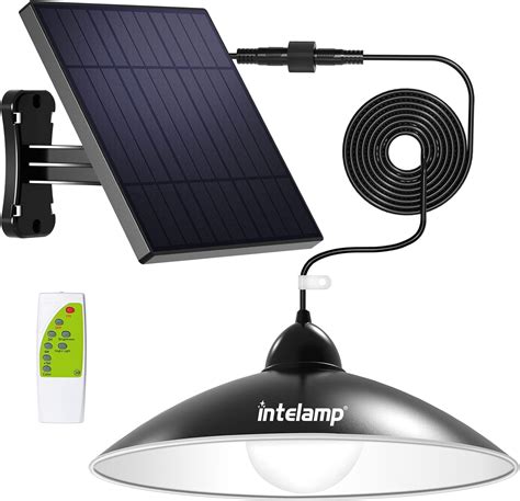 Intelamp Solar Pendant Lights Solar Shed Lights By Remote Control Solar Powered Indoor