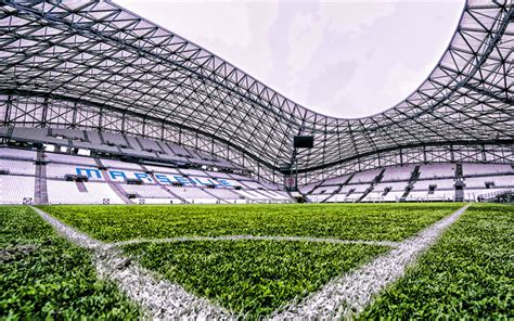 Download wallpapers Velodrome, corner, empty stadium, Olympique ...