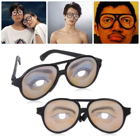 Unisex Funny Glasses Fake Novelty Gag Prank Eye Ball Joke Toy Halloween Party Ebay