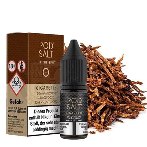 POD SALT Cigarette Nikotinsalz Liquid 10 Ml Nikotinmenge 20mg