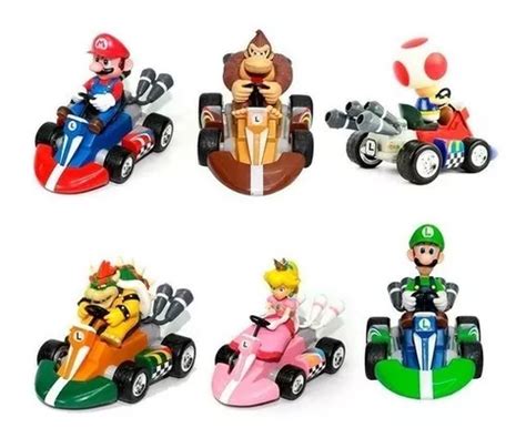 Mario Bros Kart Car X 7 Vehículos Carros Niños Colección Bro