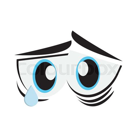 Sad Cartoon Eyes Crying